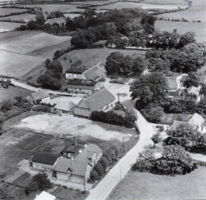 Dorfzentrum von Ulsnis, circa 1950