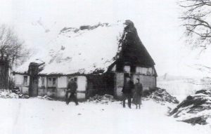 Tagelojehnerhaus der Familie Klinker, 1957 abgerissen