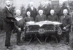 Vorstand der Spar- und Darlehenskasse Ulsnis im Jahr 1904