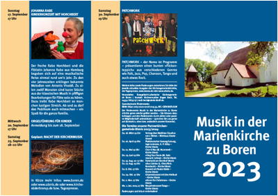 Musik in der Marienkirche zu Boren 2023