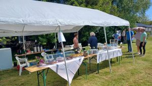 Apfelblütenfest 2025 Sicht auf das Kuchenbuffet.