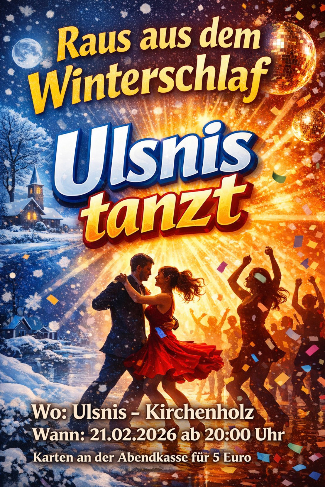 Raus aus dem Winterschlaf: Ulsnis tanzt Raus aus dem Winterschlaf: Ulsnis tanzt