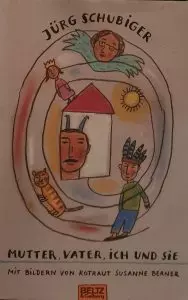 Lesung 2026 Buchcover Mutter, Vater, Kind.