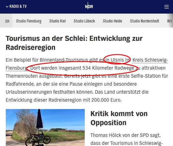 534 Kilometer Radwege in Ulsnis