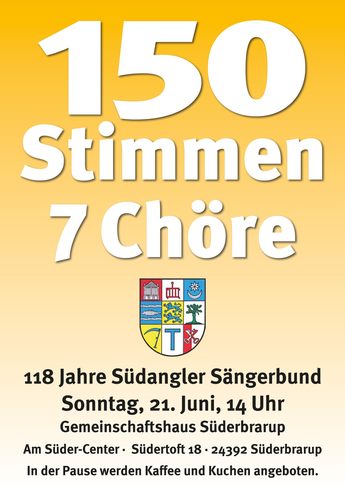 150 Stimmen in sieben Chören