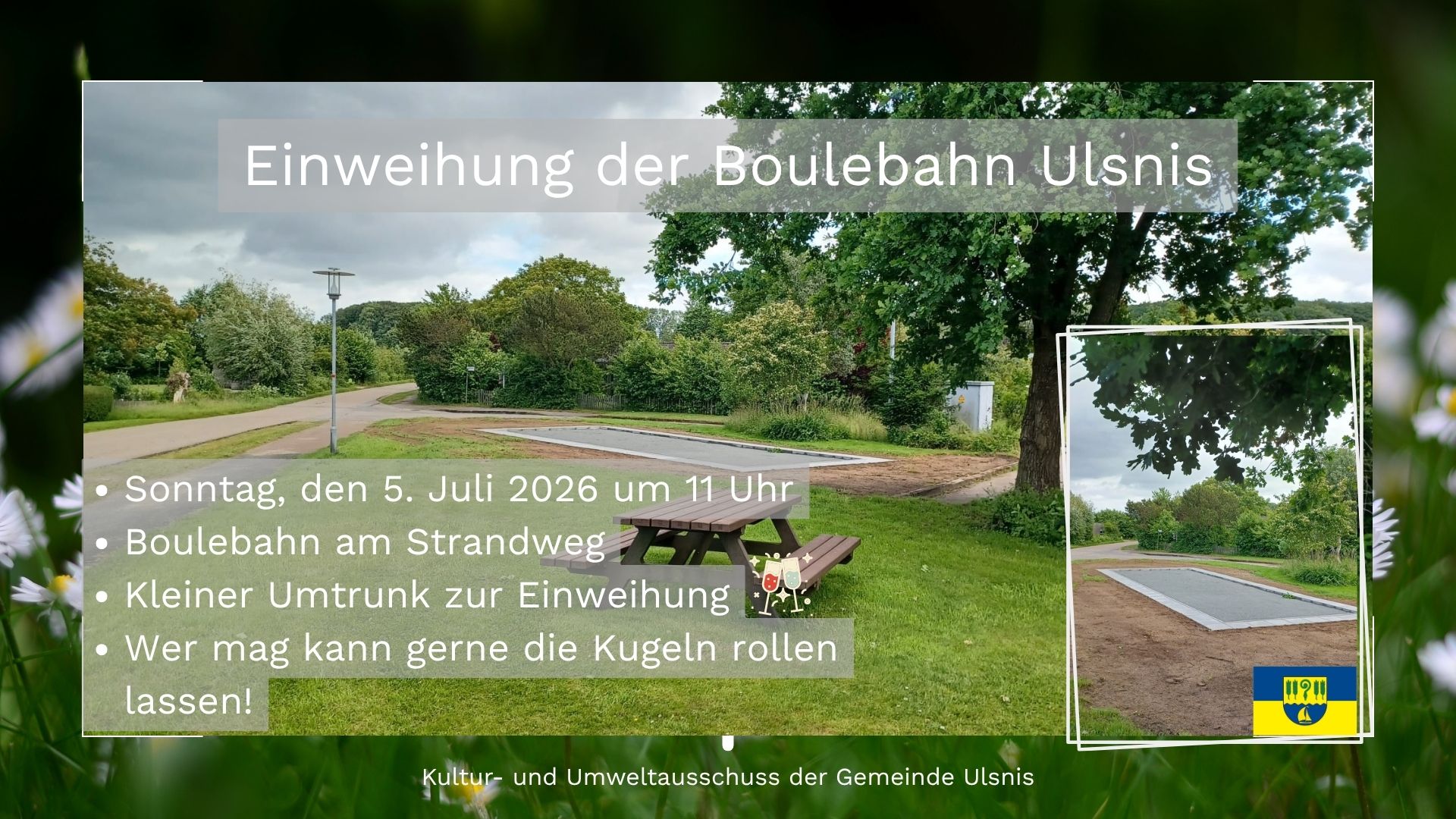 Einweihung Boulebahn
