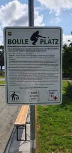 Einweihung Boulebahn Ulsnis (21) Spielregeln Boule